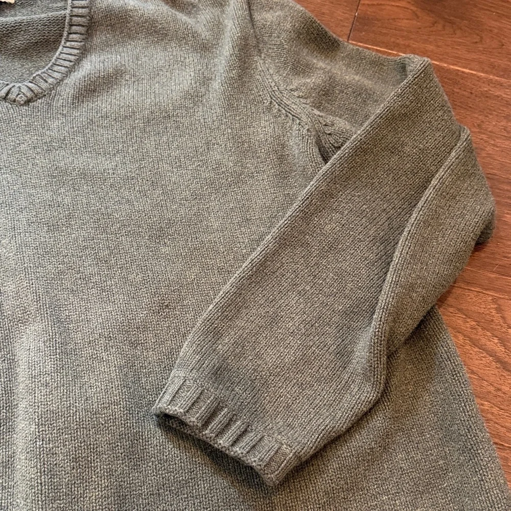 J. Crew Vintage J.Crew '90s cotton V-neck sweater Size XL C27-016 - Picture 6 of 8